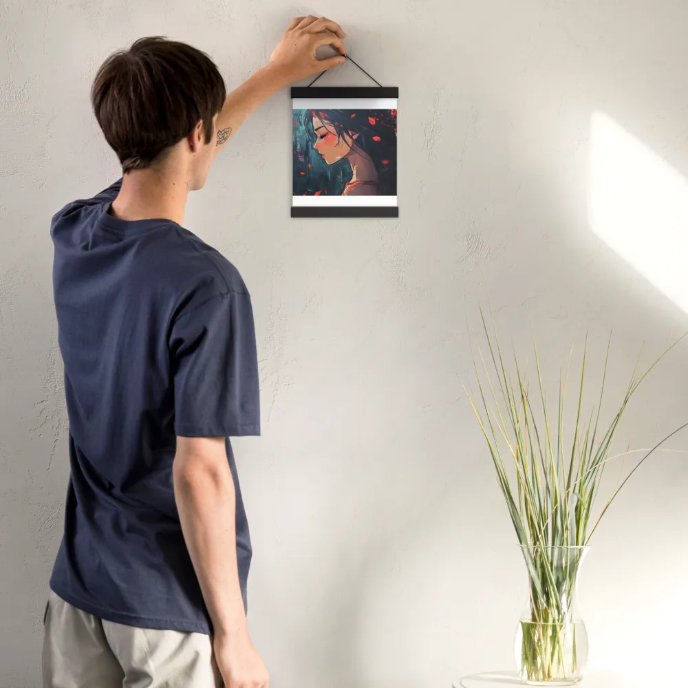 Whispers of Melancholy | Poster With Black Wood Hanger | 8″×10″