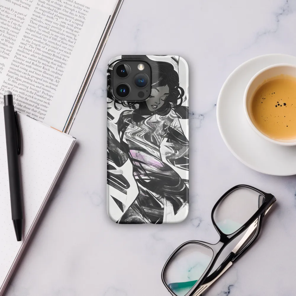 Fluid Grace: The Dance of Shadows | Phone Case |  16 Pro Max | Snap Case | Matte