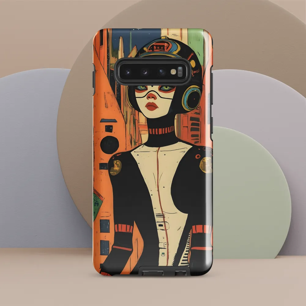 Futuristic Portrait of a Woman | Phone Case |  S10 Plus | Tough Case | Glossy