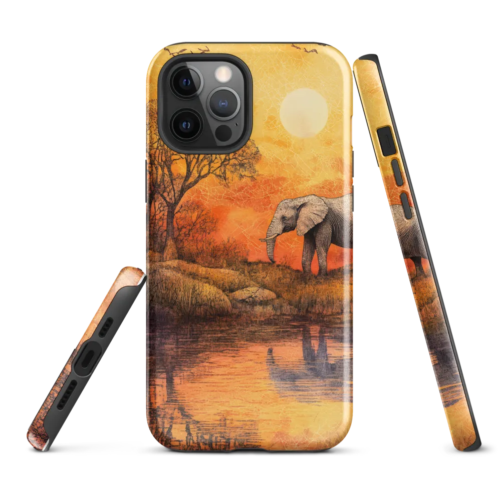 Elephant's Serenity at Dusk