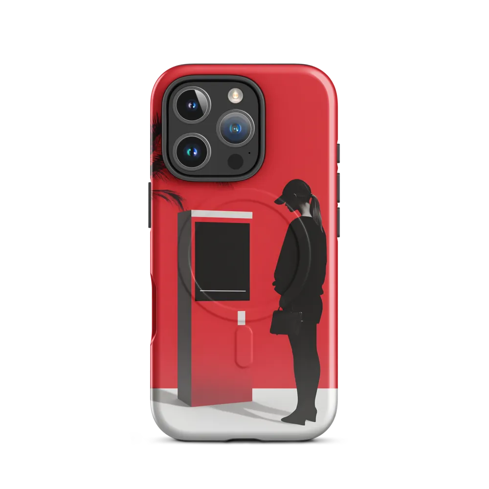 Contemplation in Red | Phone Case |  16 Pro | MagSafe® Tough Case | Glossy