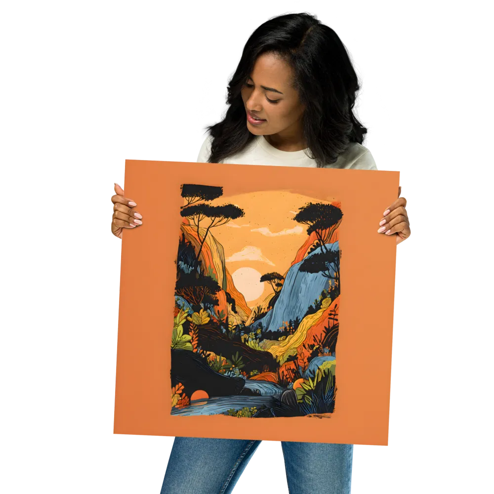 Sunlit Valley 
 Poster | 18″x 18″