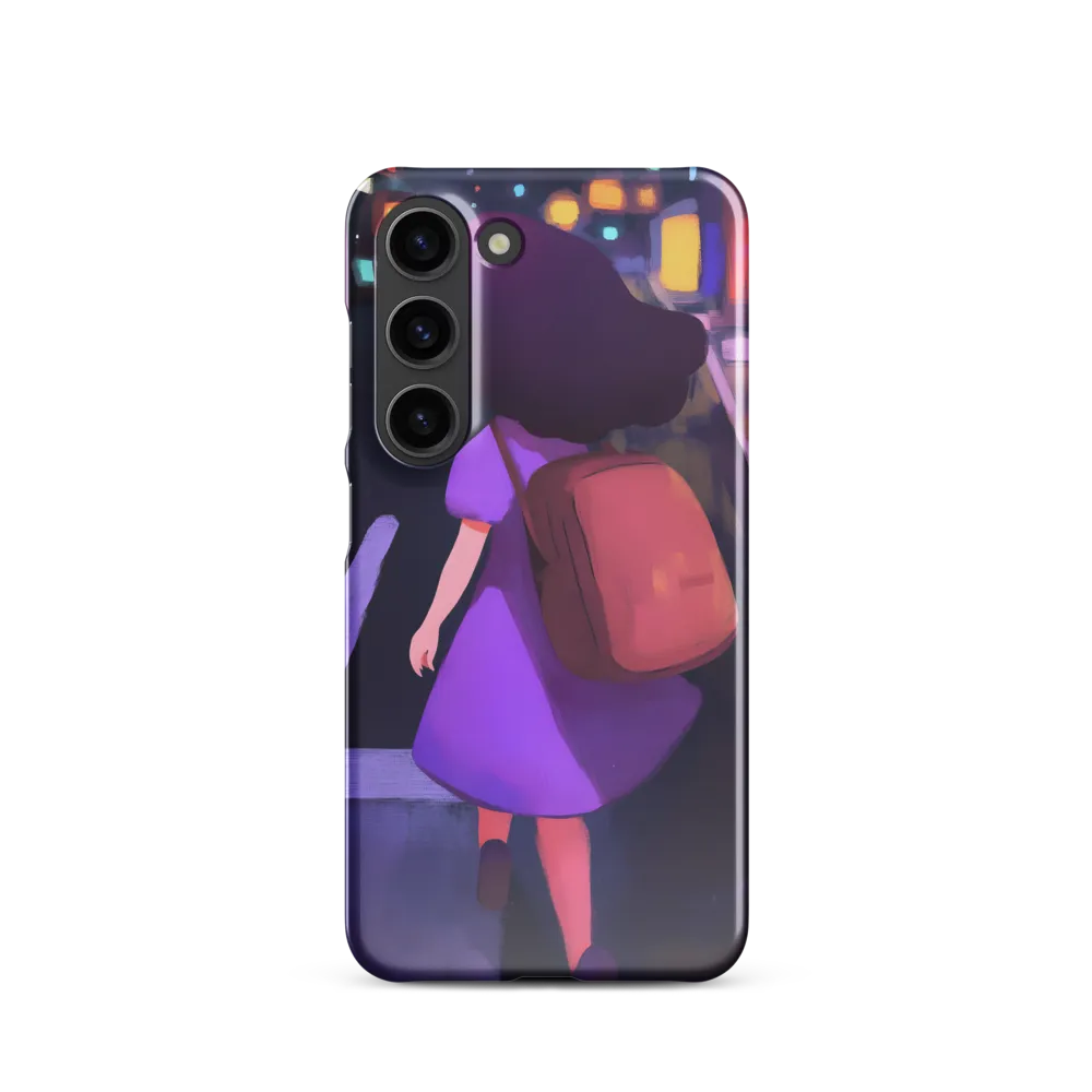 Wandering Through Neon Dreams | Phone Case |  S23 | Snap Case | Glossy