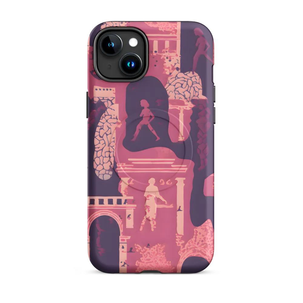 Whimsical Interplay of Figures and Architecture
