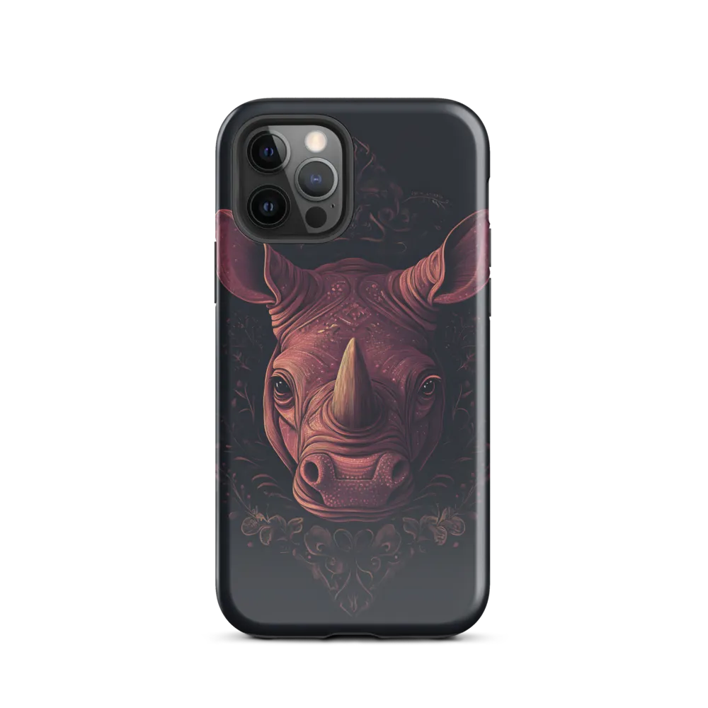 Regal Rhinoceros | Phone Case |  12 Pro | Tough Case | Glossy