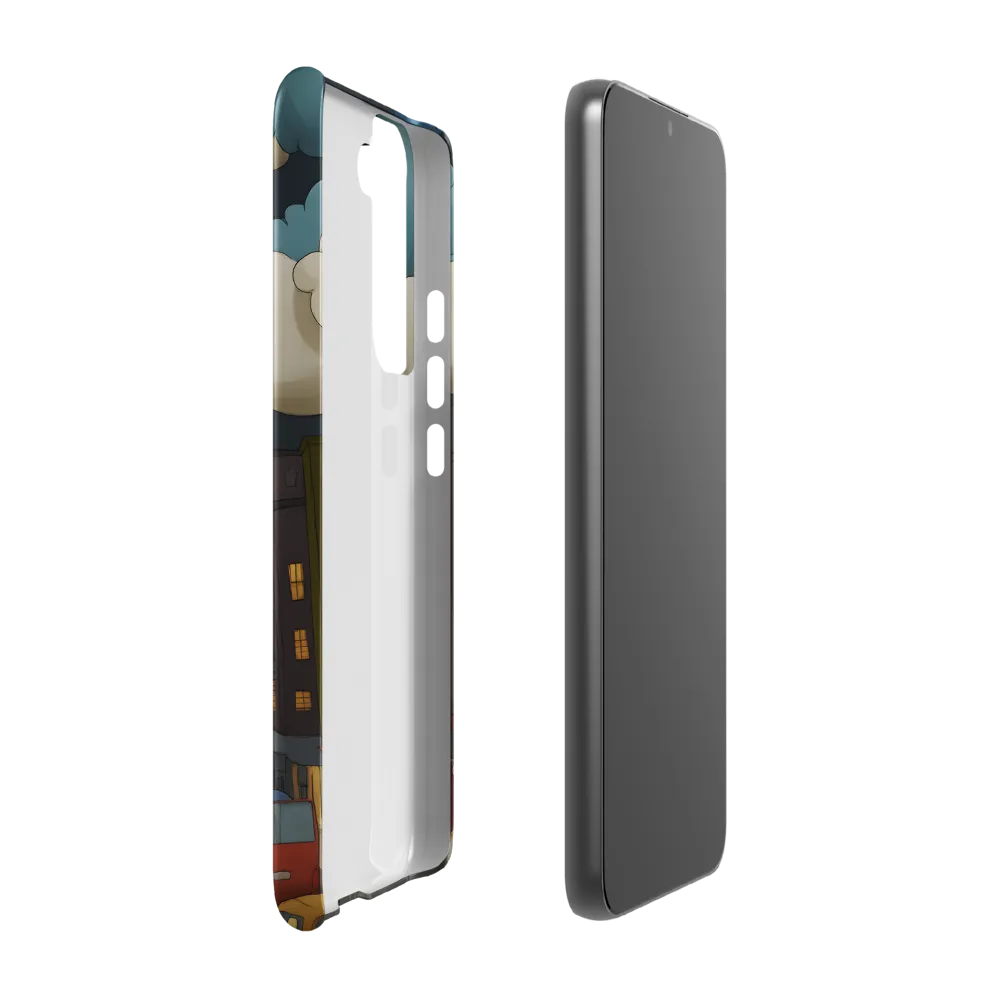 Urban Symphony: A City Awakens at Dusk | Phone Case |  S22 Plus | Snap Case | Matte