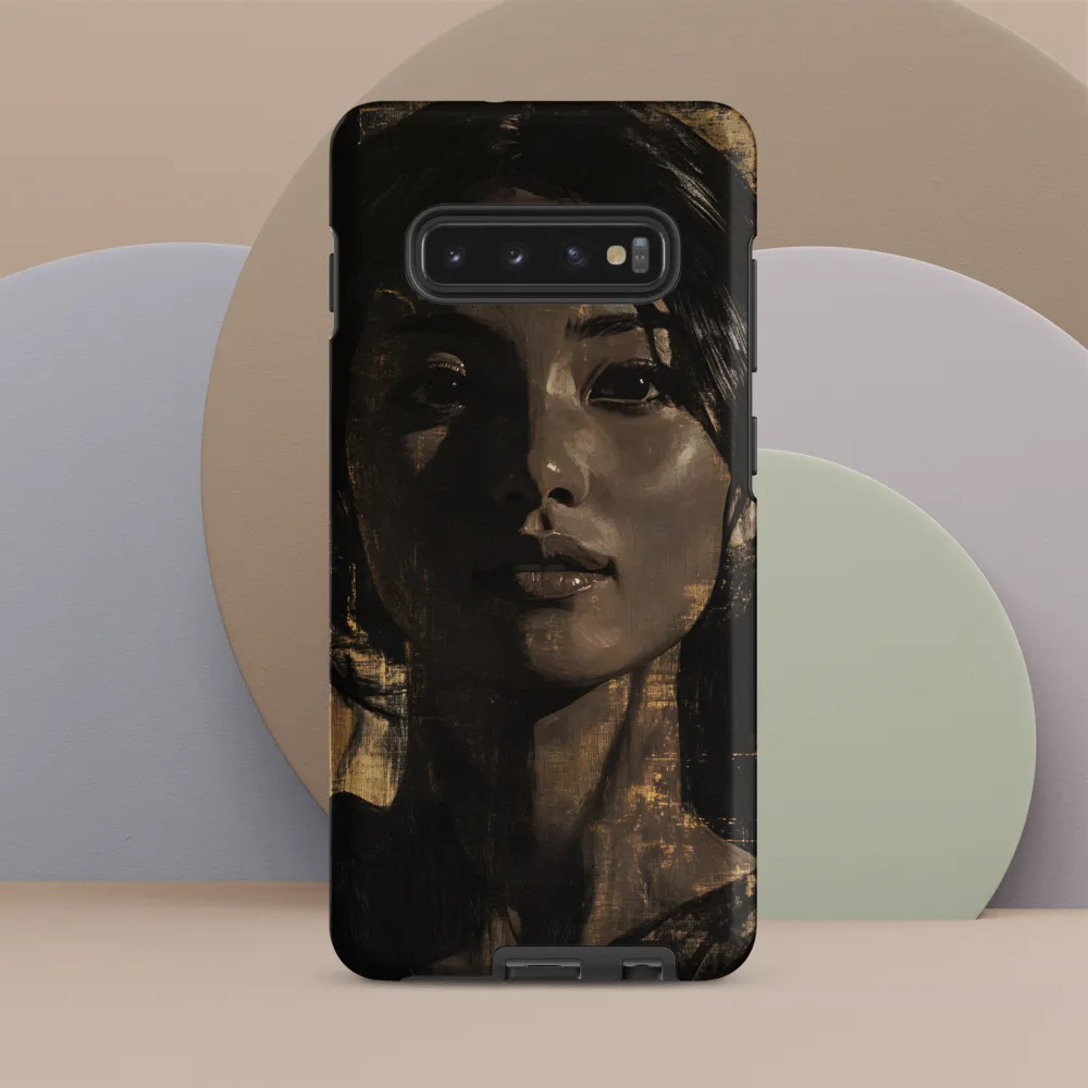 Golden Gaze: A Contemporary Portrait