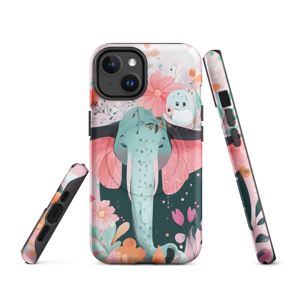 Whimsical Elephant in Bloom