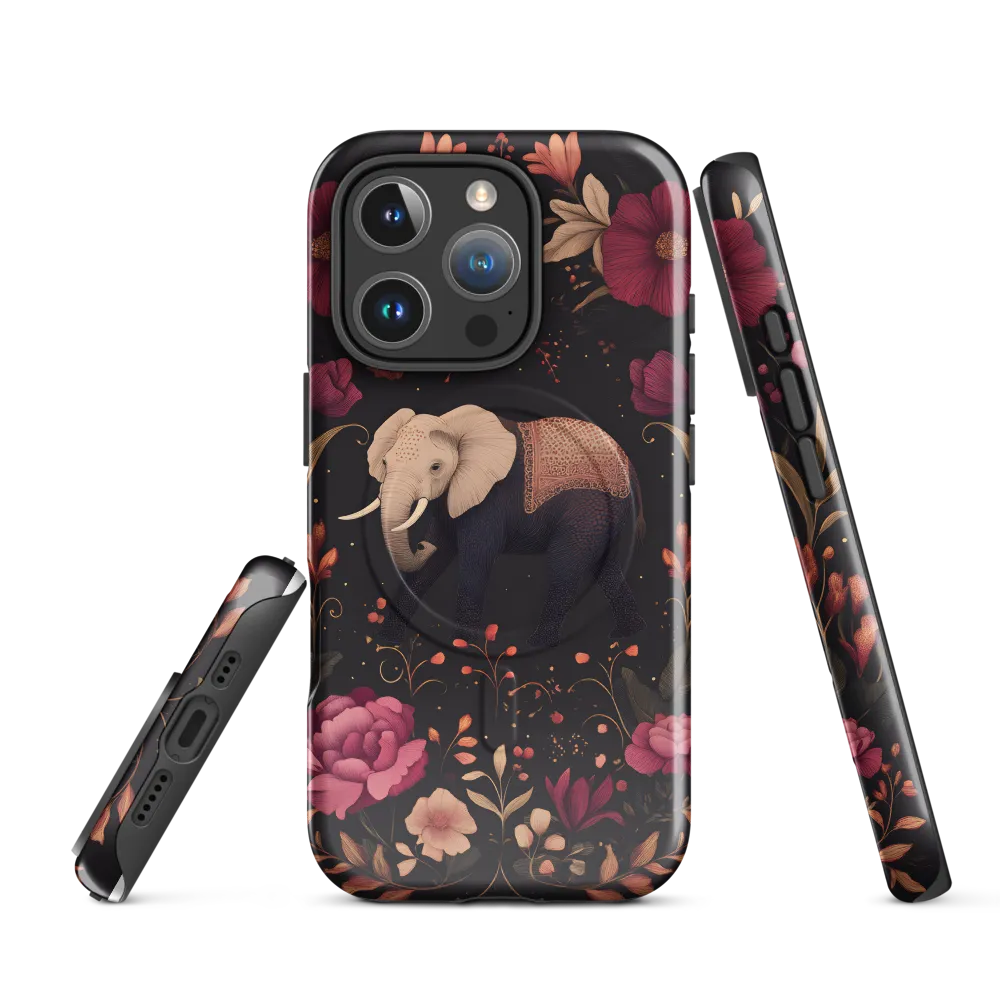 Whispers of the Wild: Elephants and Blooms