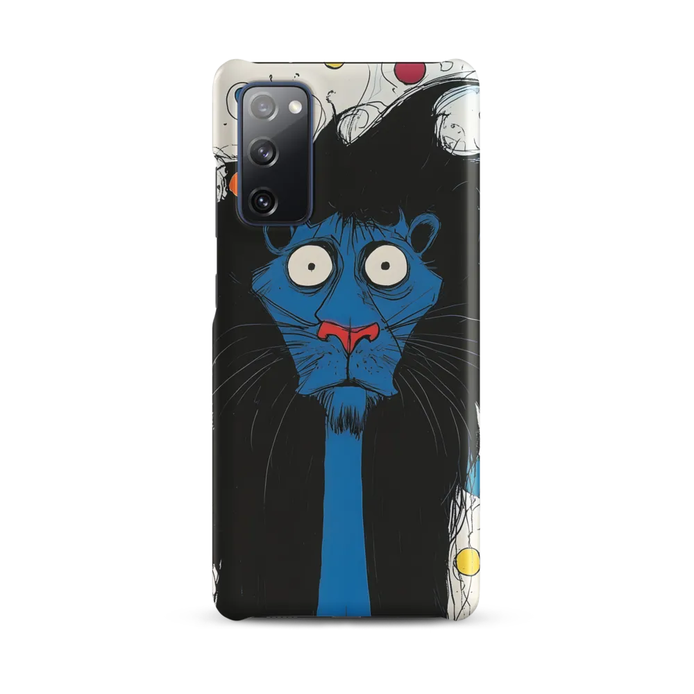 Whimsical Blue Lion