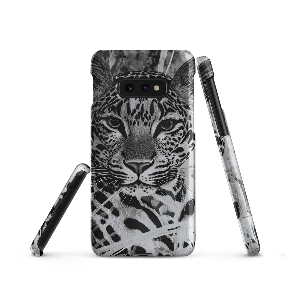 Stippled Gaze — Jaguar in Monochrome