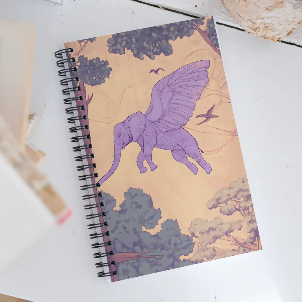 Wings of Imagination | Spiral Notebook