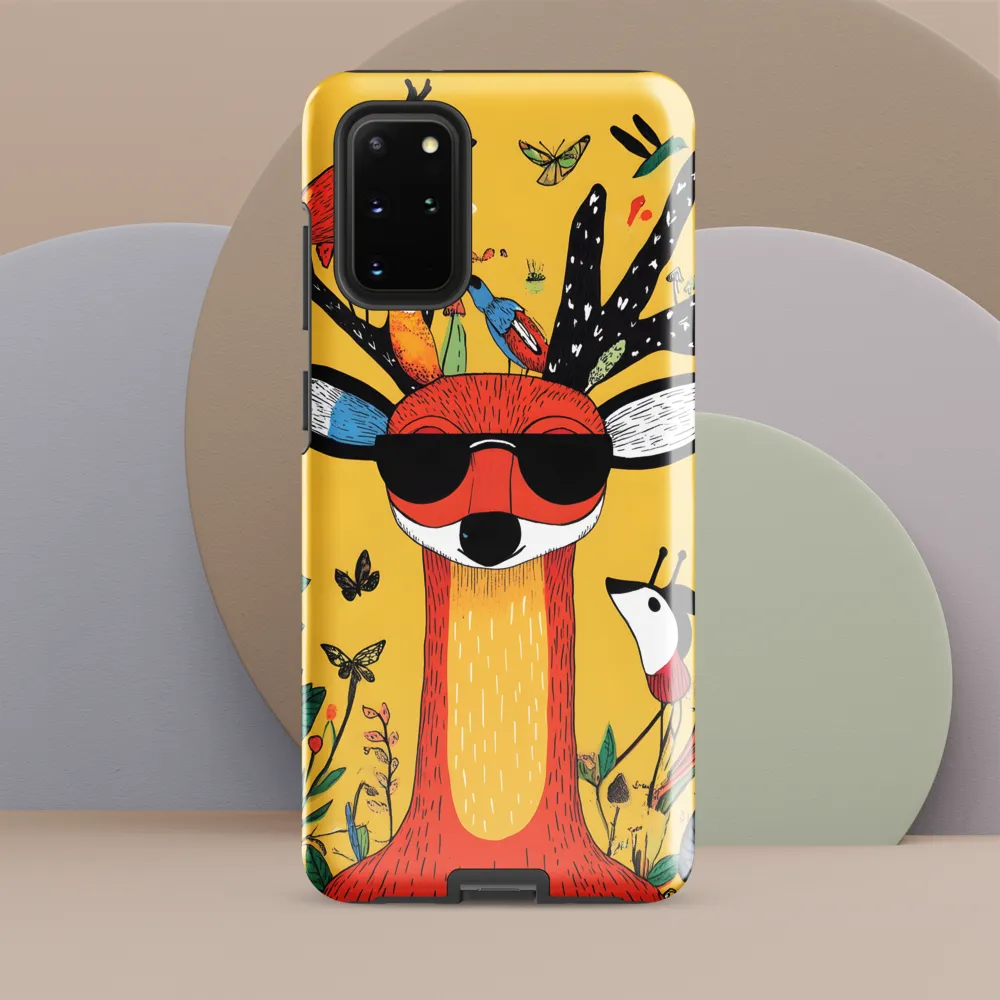 Playful Deer with Sunglasses