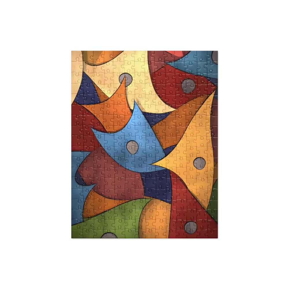 Vibrant Interplay of Shapes | Jigsaw Puzzle | 252 pieces