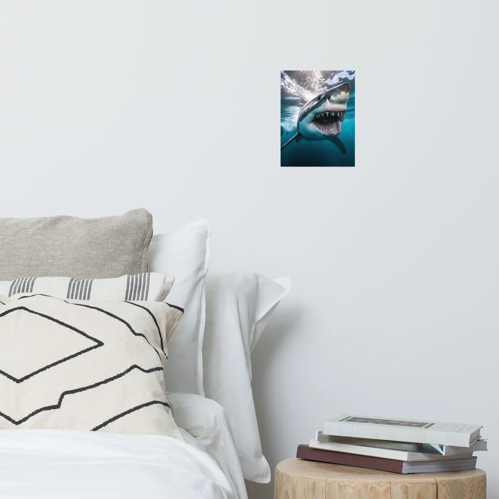 Majesty of the Ocean: The Great White Shark | Poster | 8″×10″