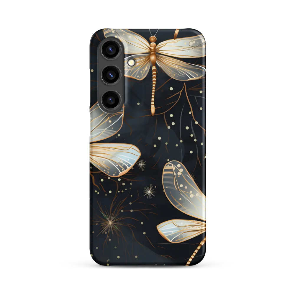 Ethereal Dance: Dragonflies in a Midnight Garden