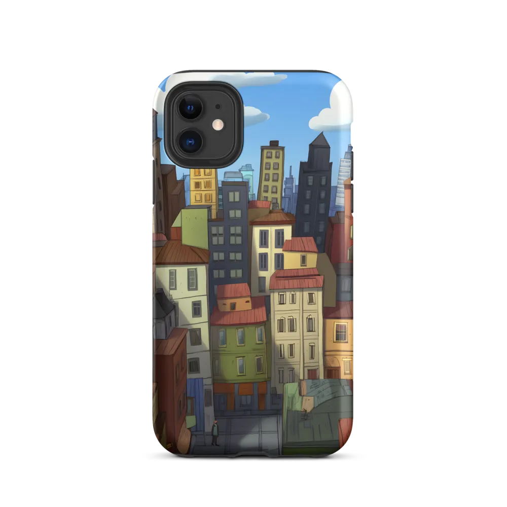 Urban Symphony: A Colorful Cityscape | Phone Case |  11 | Tough Case | Matte