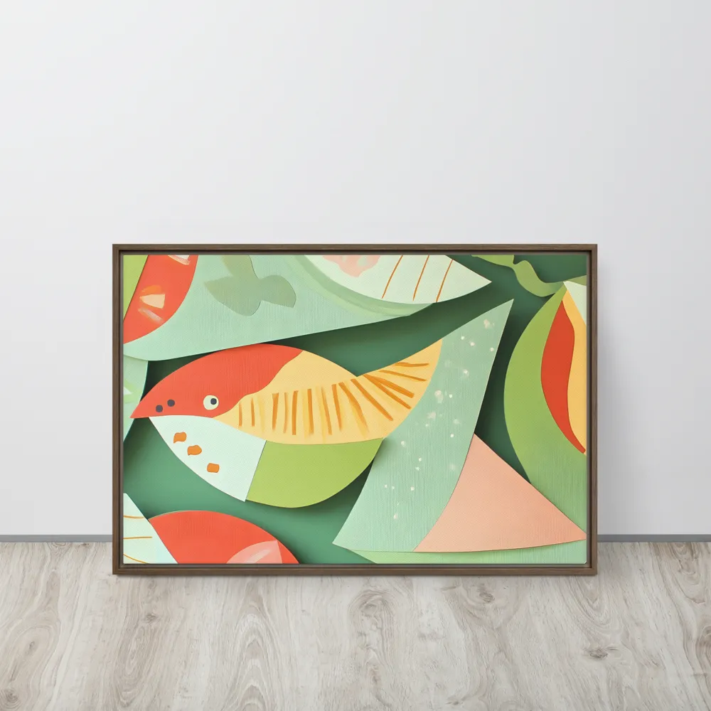 Nature's Palette | Canvas with Brown Frame | 20″×30″
