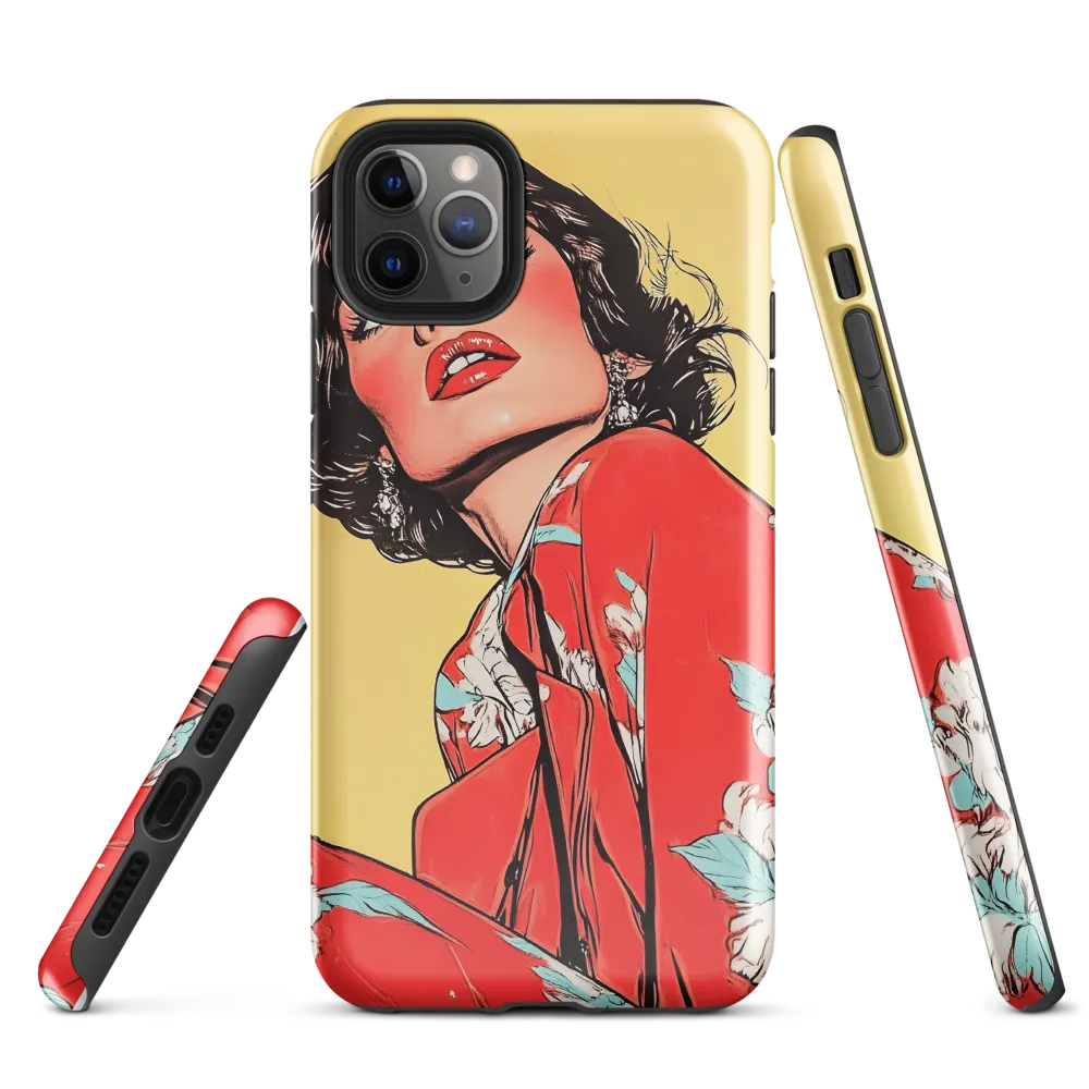 Striking Elegance in Pop Art | Phone Case |  11 Pro Max | Tough Case | Glossy