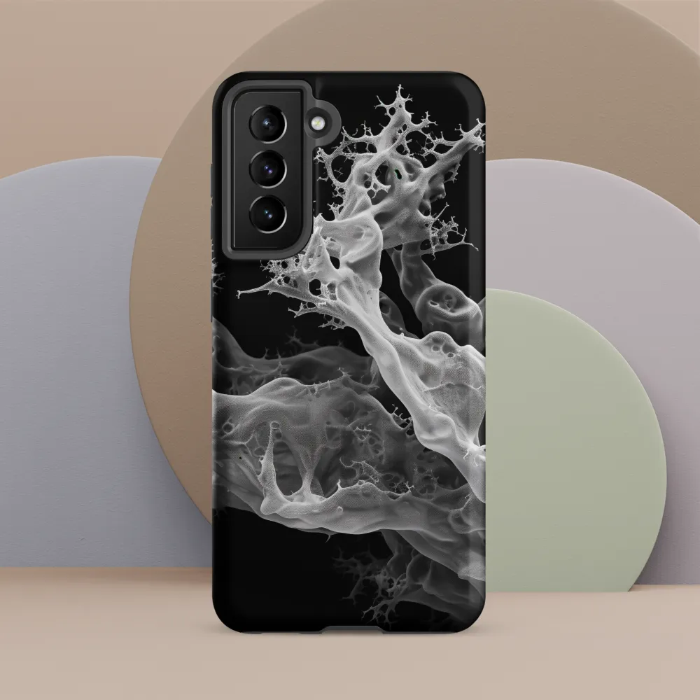 Ethereal Fractals: An Abstract Exploration | Phone Case |  S21 FE | Tough Case | Matte