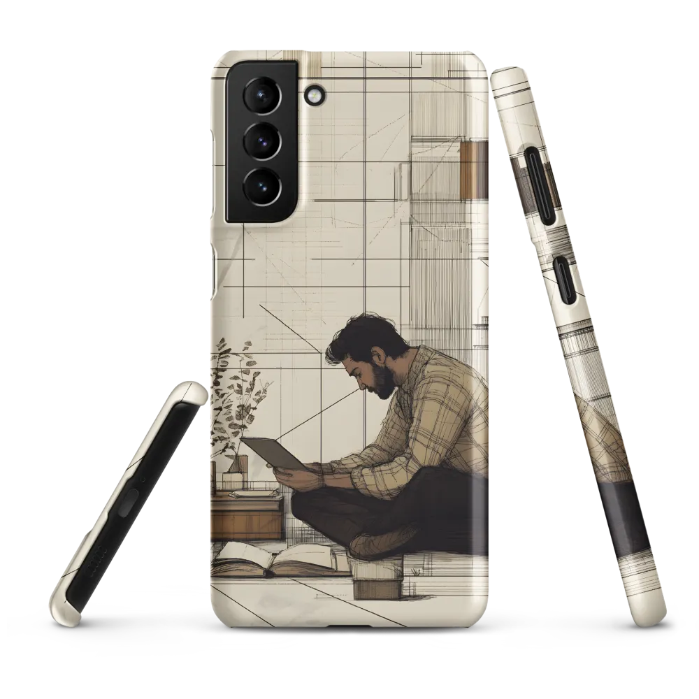 Quiet Reflections in Line | Phone Case |  S21 Plus | Snap Case | Matte