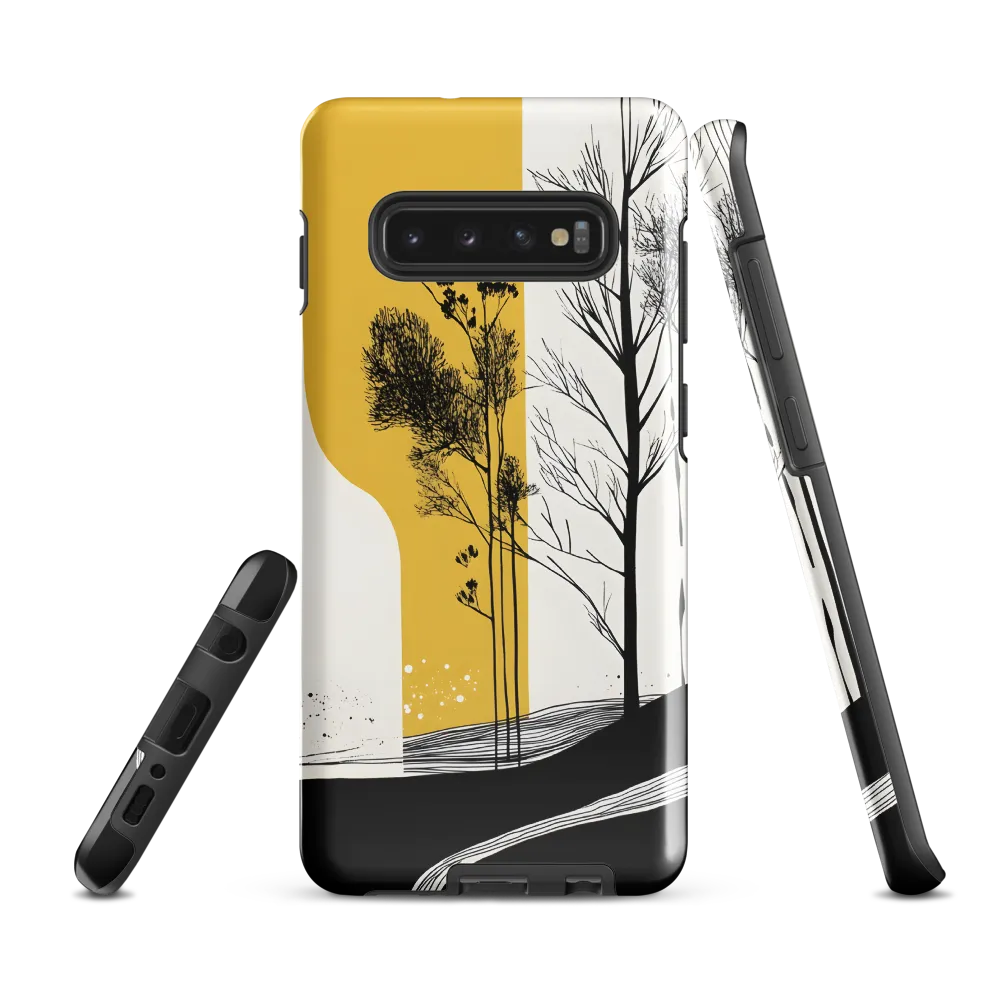 Whispers of Nature: An Abstract Landscape | Phone Case |  S10 Plus | Tough Case | Glossy