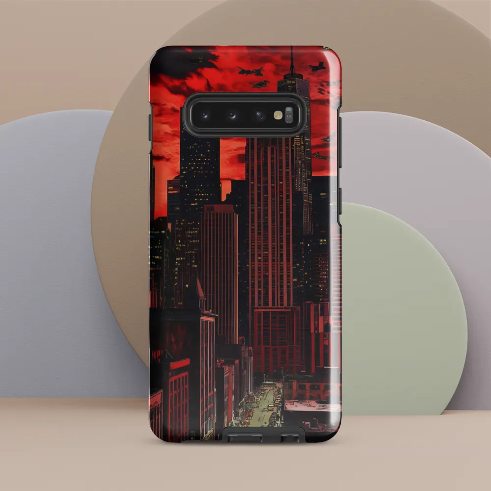 Red City Under Threat | Phone Case |  S10 Plus | Tough Case | Glossy