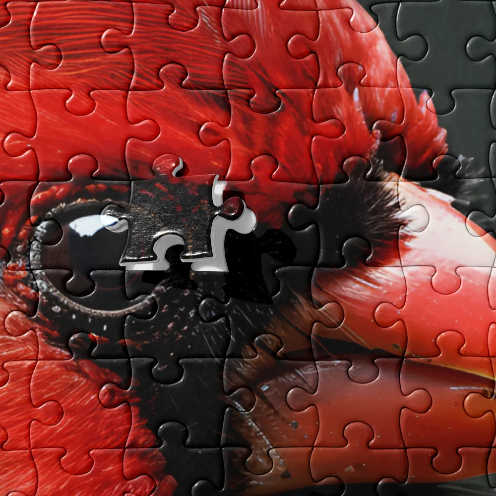 The Bold Cardinal | Jigsaw Puzzle | 252/520 pieces