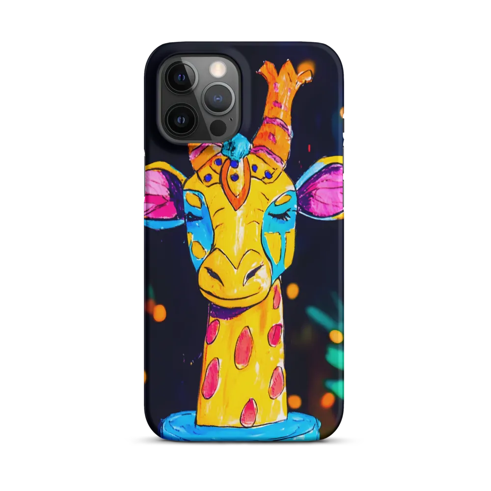 Whimsical Giraffe in Vibrant Colors | Phone Case |  12 Pro Max | Snap Case | Matte
