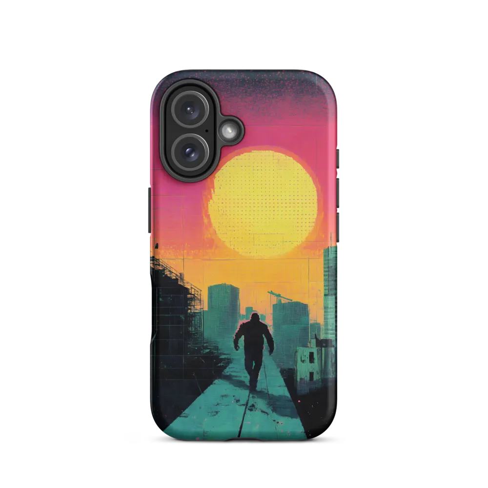 Solitude in a Neon City | Phone Case