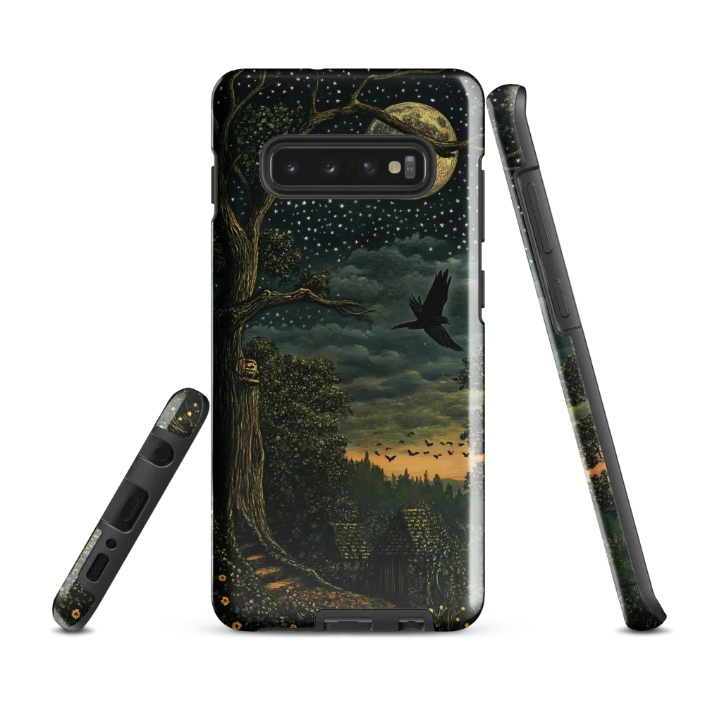 Mystical Nightscape Under the Full Moon | Phone Case |  S10 Plus | Tough Case | Glossy