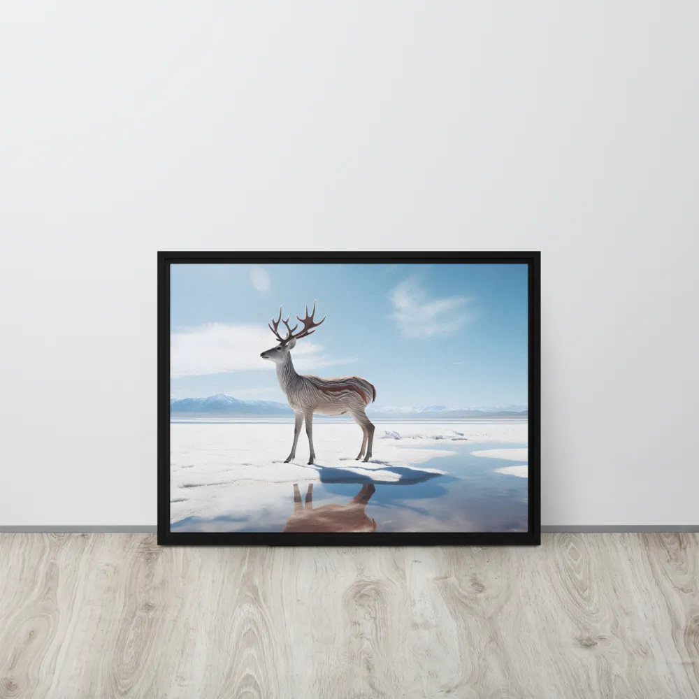 Majesty in Reflection | Canvas with Black Frame | 18″×24″