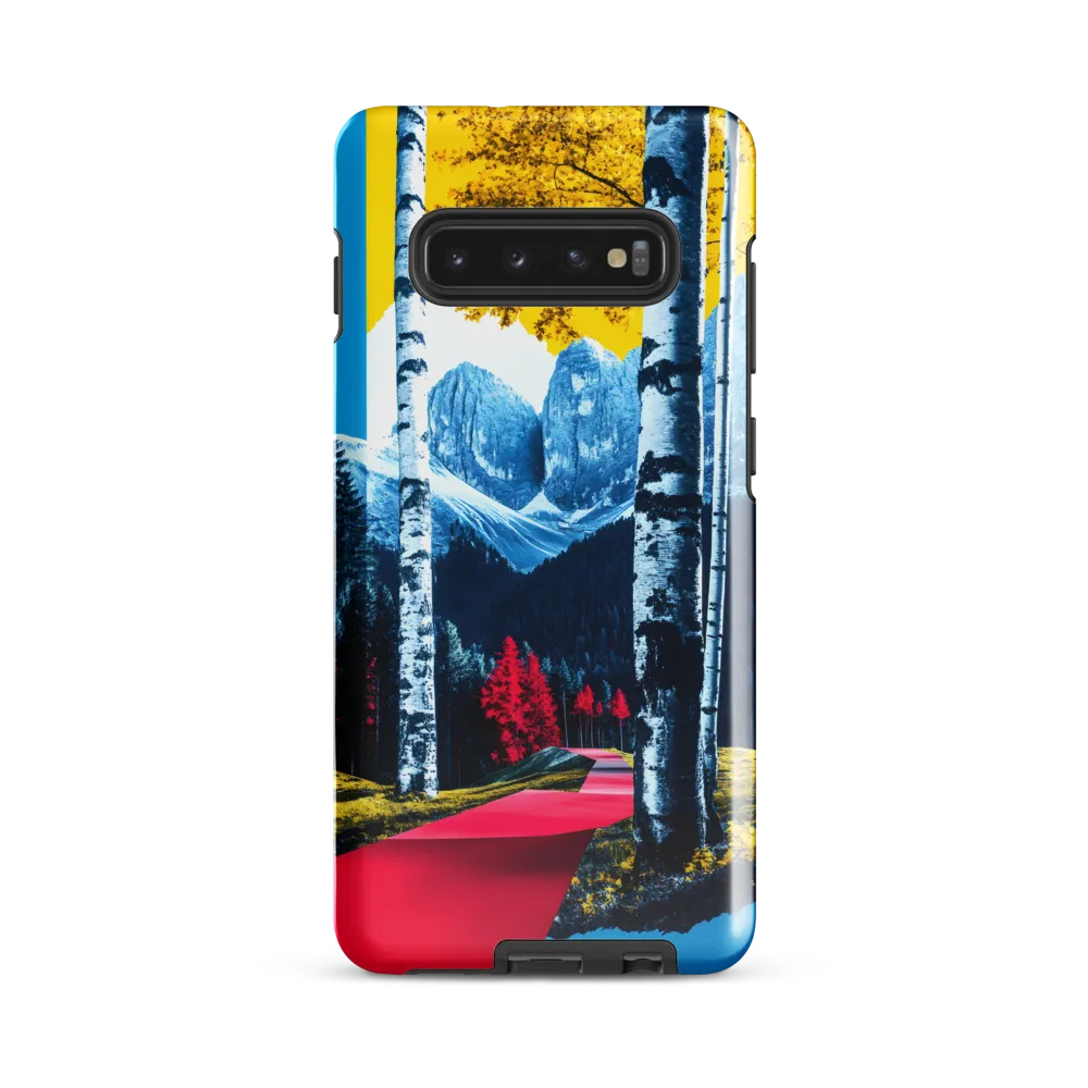 Vibrant Pathways in a Surreal Landscape | Phone Case |  S10 Plus | Tough Case | Glossy