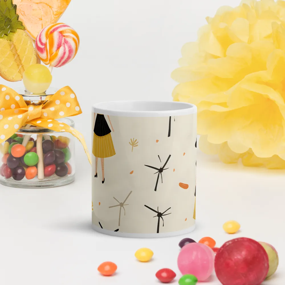 Whimsical Patterns of Nature and Femininity | Mugs | Multiple Sizes & Colors