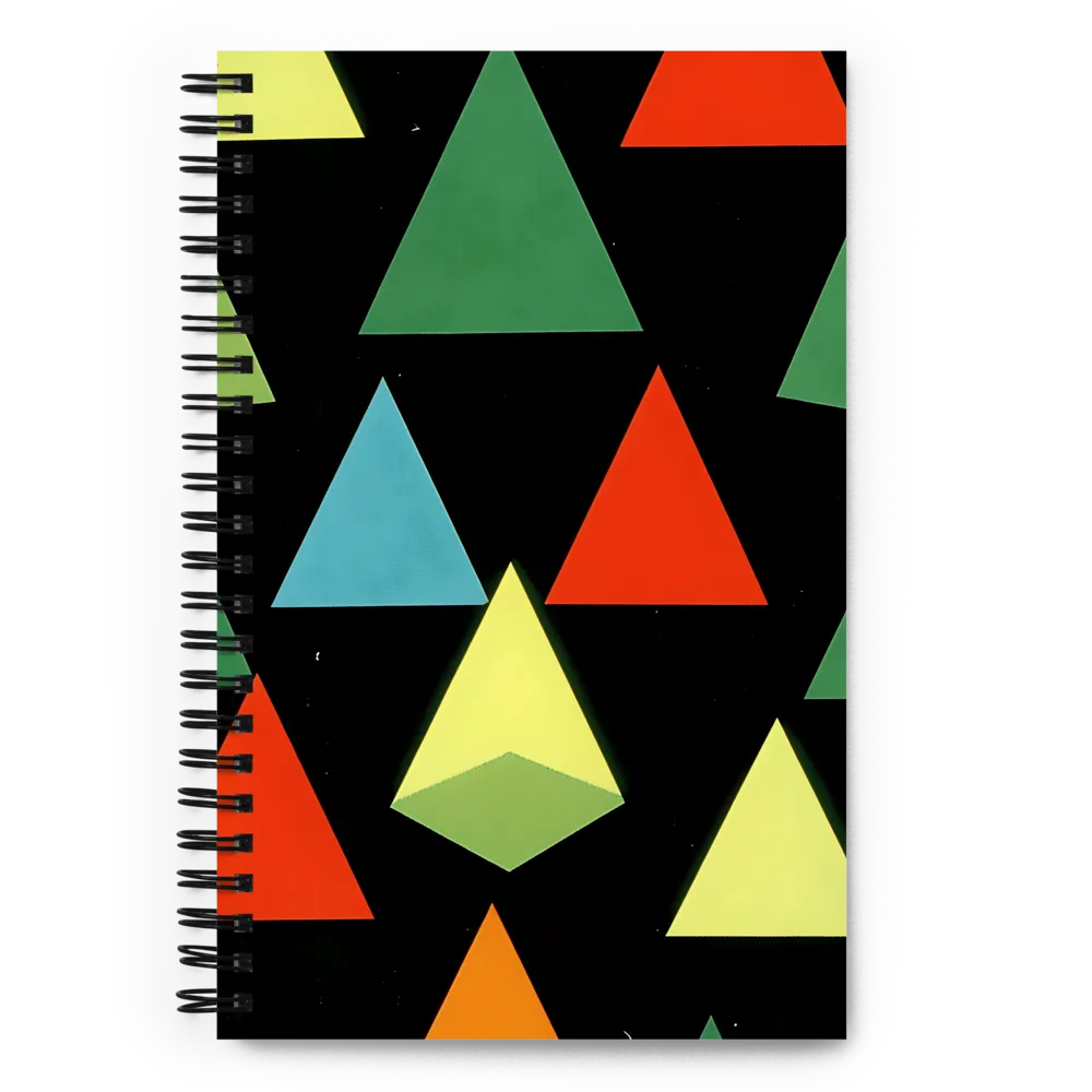 Geometric Harmony in Color | Spiral Notebook