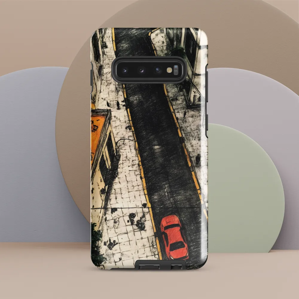 Urban Harmony: Aerial Street View | Phone Case |  S10 Plus | Tough Case | Glossy