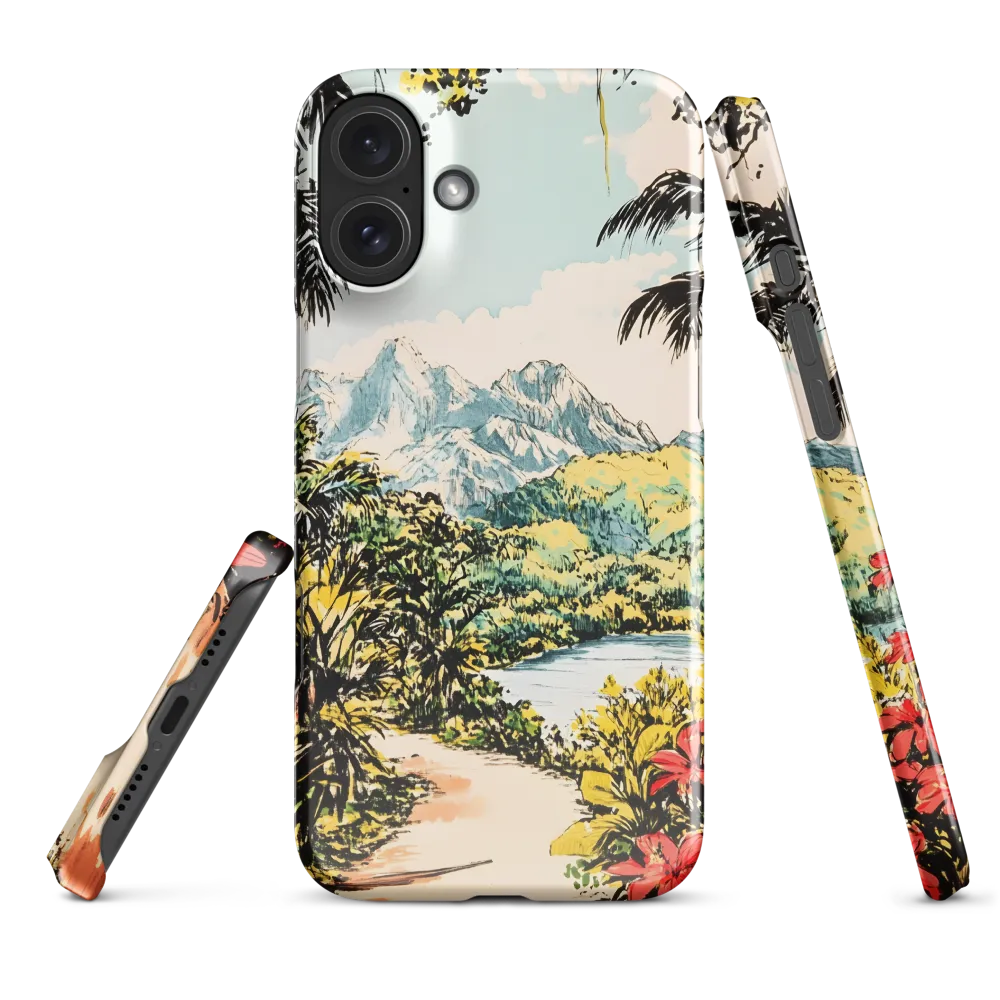 Tropical Serenity | Phone Case |  16 Plus | Snap Case | Glossy