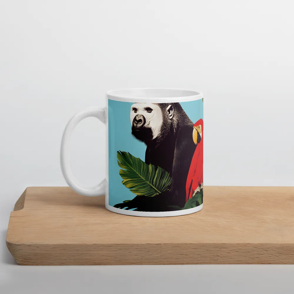 Tropical Harmony: A Celebration of Wildlife | Mug with White inside | 11 oz