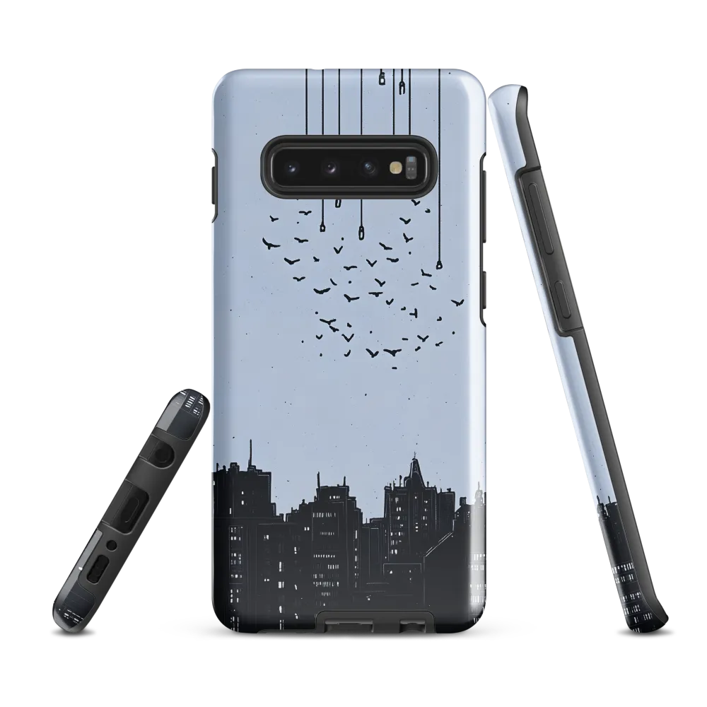 Elevated Serenity: A Minimalist Cityscape | Phone Case |  S10 Plus | Tough Case | Glossy