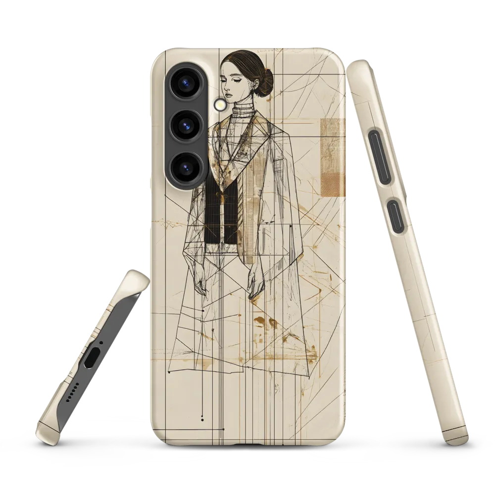 Elegance in Lines | Phone Case |  S24 Plus | Snap Case | Matte