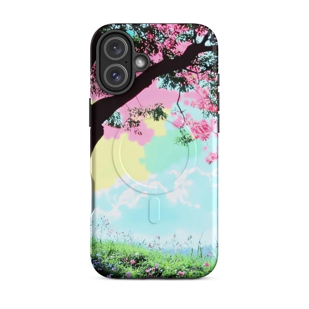 Pastel Dreams: A Surreal Tree Landscape