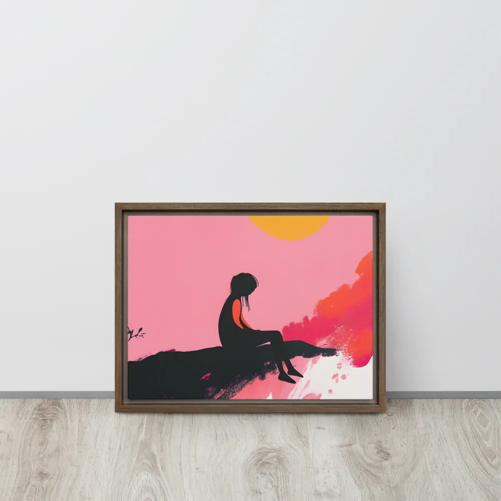 Whispers of the Sun | Canvas with Brown Frame | 12″×16″