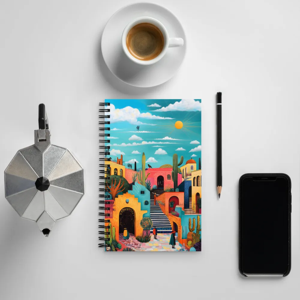 Colorful Architectural Harmony | Spiral Notebook