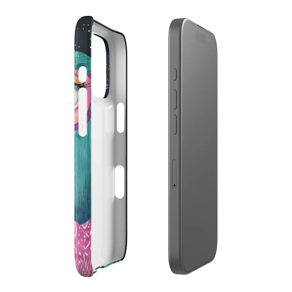 Whimsical Vulture: A Dance of Colors | Phone Case |  16 Pro | Snap Case | Matte