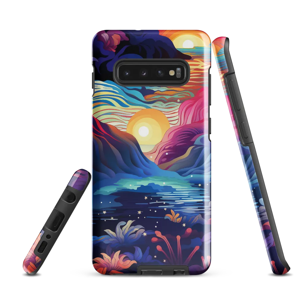 Tropical Dreamscape | Phone Case |  S10 Plus | Tough Case | Glossy