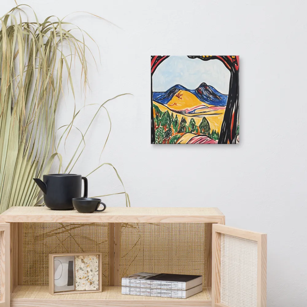 Vibrant Nature's Embrace | Canvas | 16″×16″
