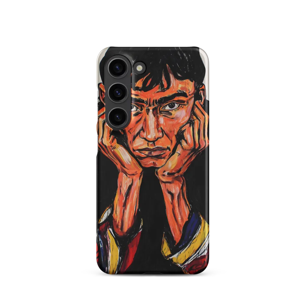 Contemplative Intensity: An Expressionist Portrait