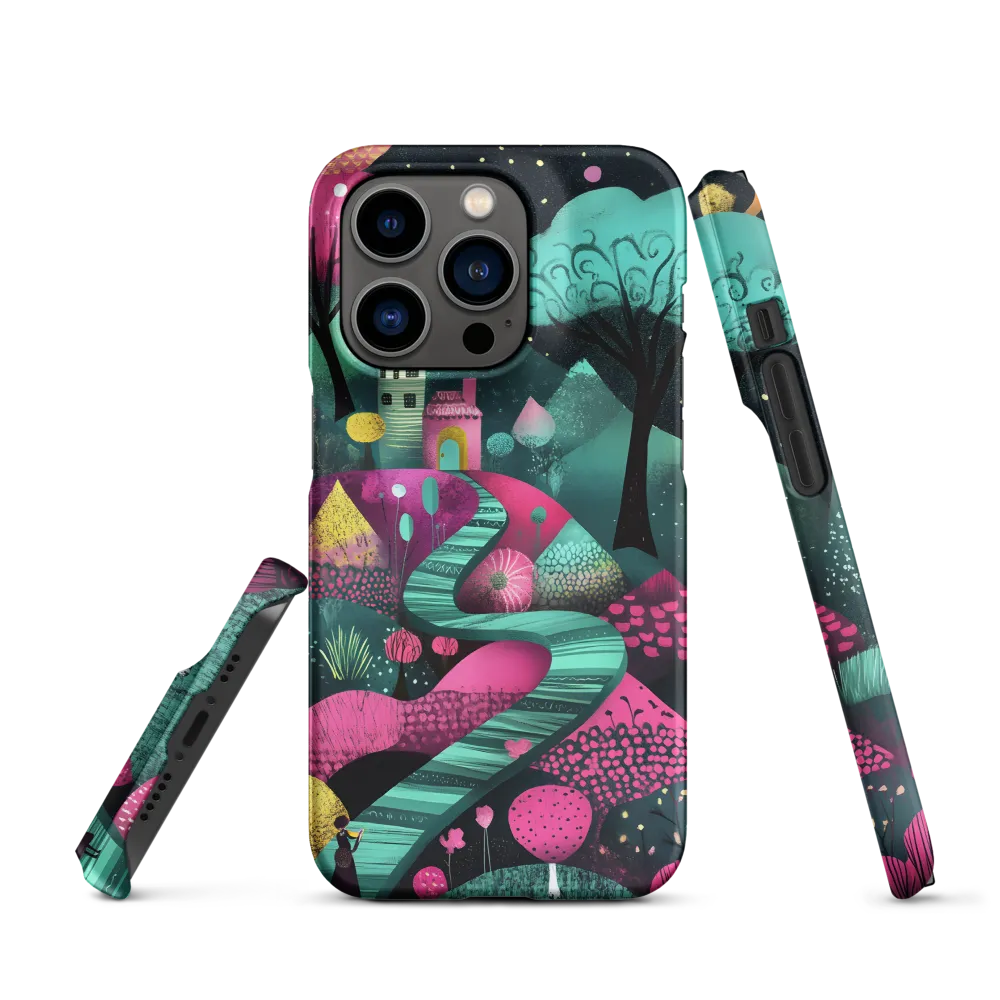 Whimsical Journey through Colorful Lands | Phone Case |  14 Pro | Snap Case | Matte