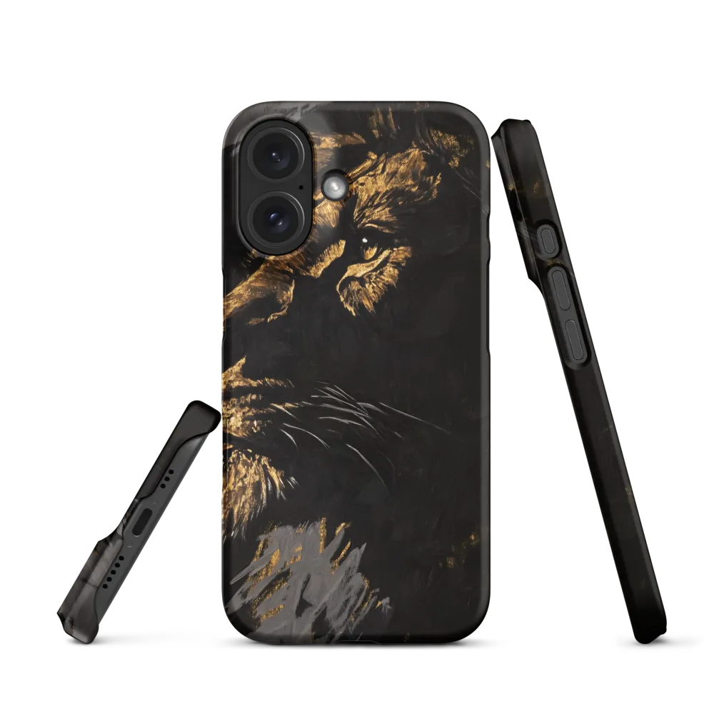 Majestic Gaze: The Golden Lion | Phone Case |  16 | Snap Case | Matte