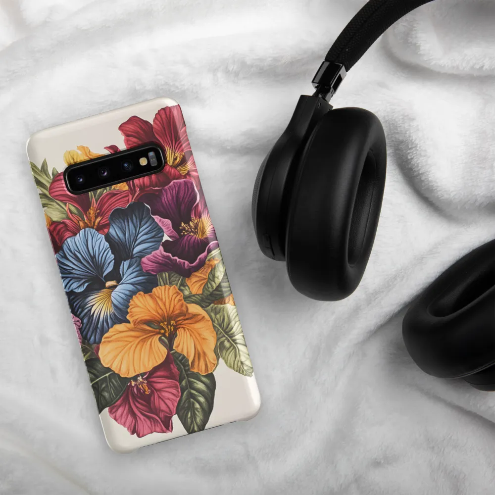 Floral Symphony in Color | Phone Case |  S10 | Snap Case | Matte